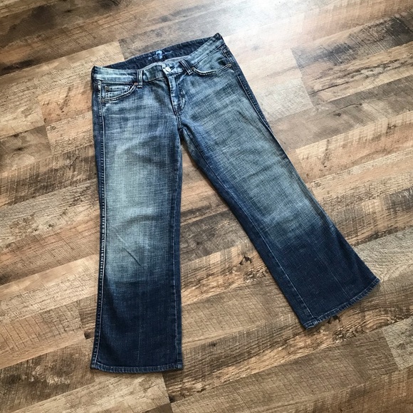 7 For All Mankind Crop A Pocket Jeans Size 27 - Picture 1 of 9